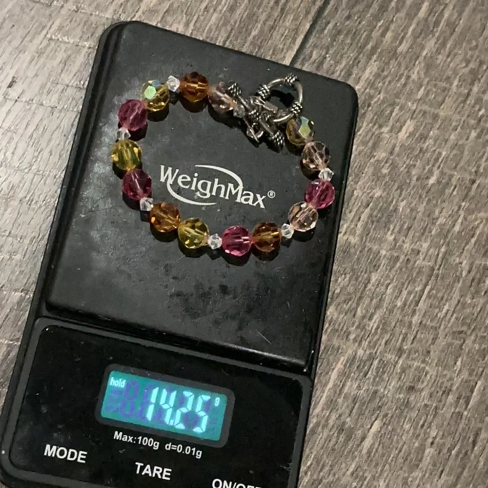 Lot 4 Elegant crystal & Pearl and lepidolite Stone Bracelet Set